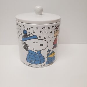 Peanuts Snoopy Winter Cookie Jar